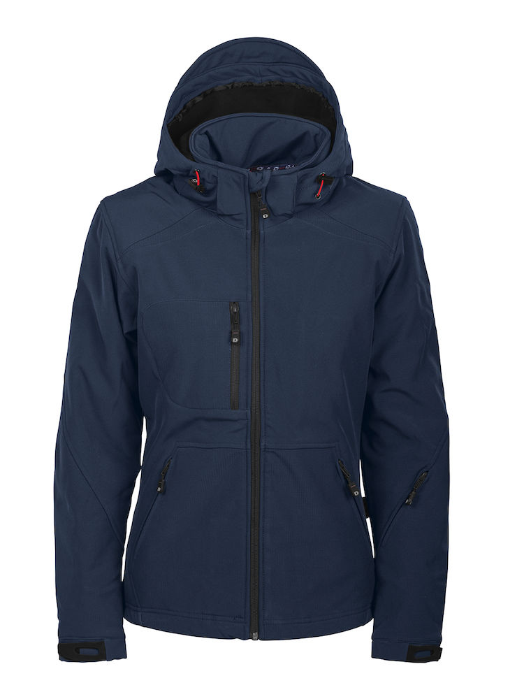 131021 D.A.D Sportswear Mount Wall naisten kevyesti topattu softshell-takki