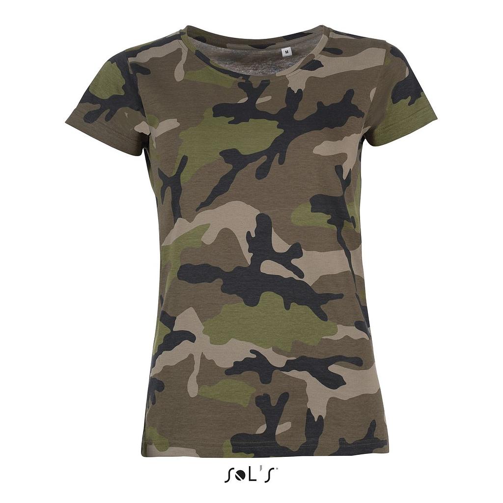 01187 Sol´s Camo naisten t-paita