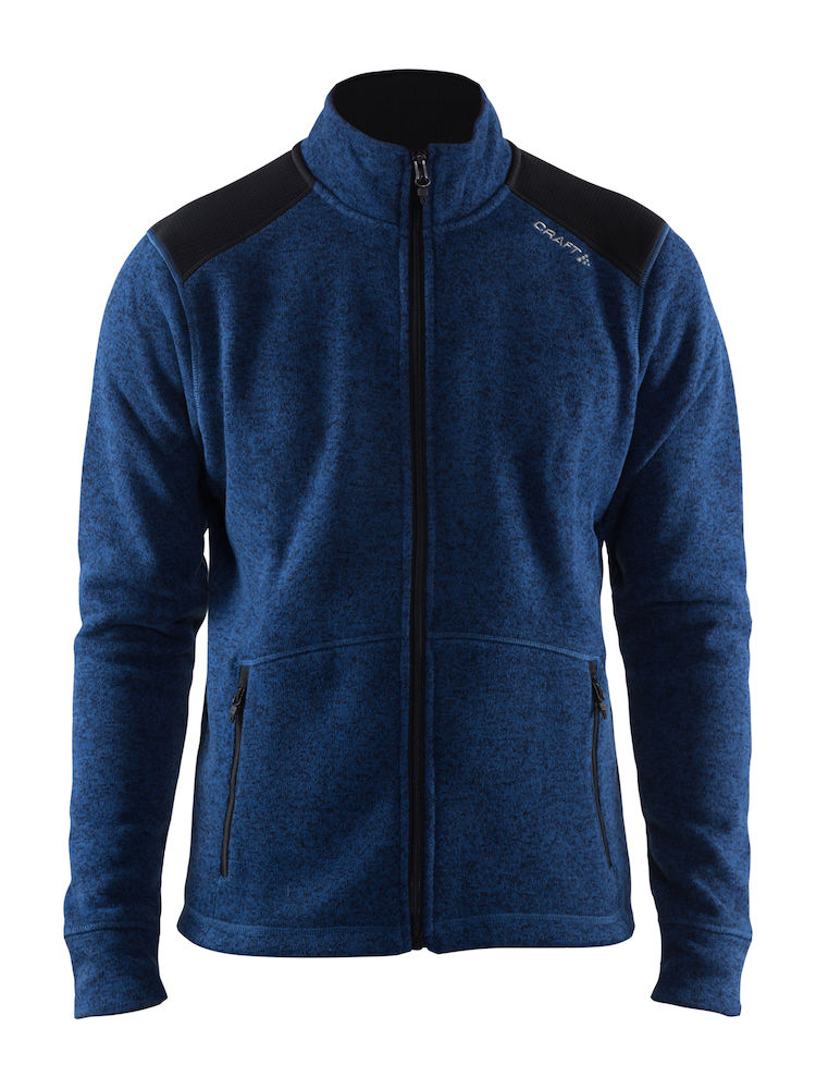 1904587 Craft Noble zip jacket heavy knit fleece-takki
