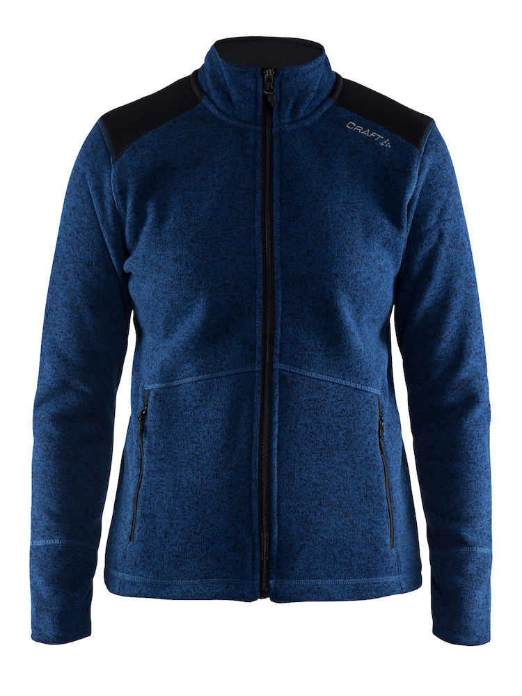 1904588 Craft Noble zip jacket heavy knit naisten fleece-takki