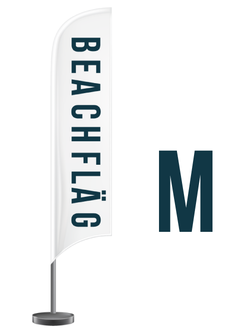 BF-M Beachflag rantalippu M
