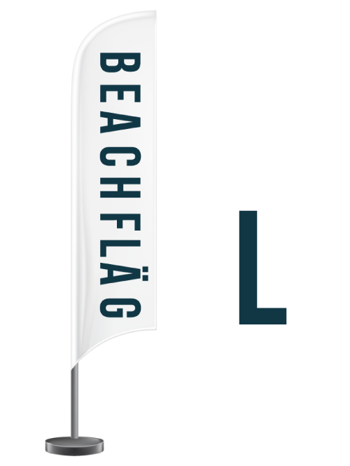 BF-L Beachflag rantalippu L