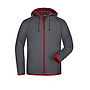 JN571 James & Nicholson Hooded Fleece miesten fleecetakki